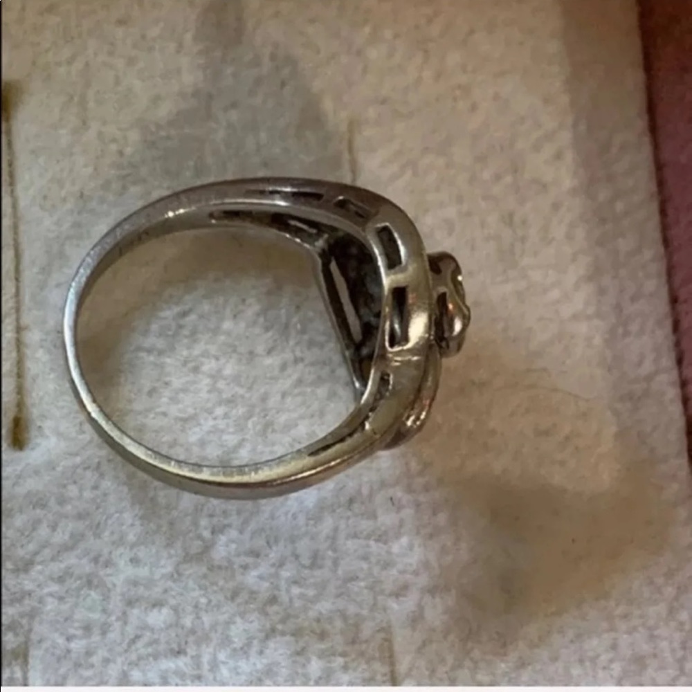 DIAMOND RING 4 1/2 Vintage - Picture 3 of 8